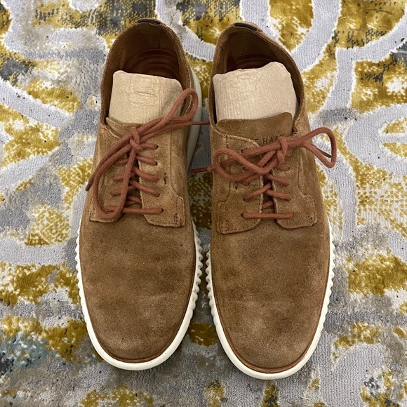 Cole Haan Other - Cole Haan 2.ZeroGrand Plain Toe Oxford Men’s Bourbon Suede Derby Sneaker Sz 10